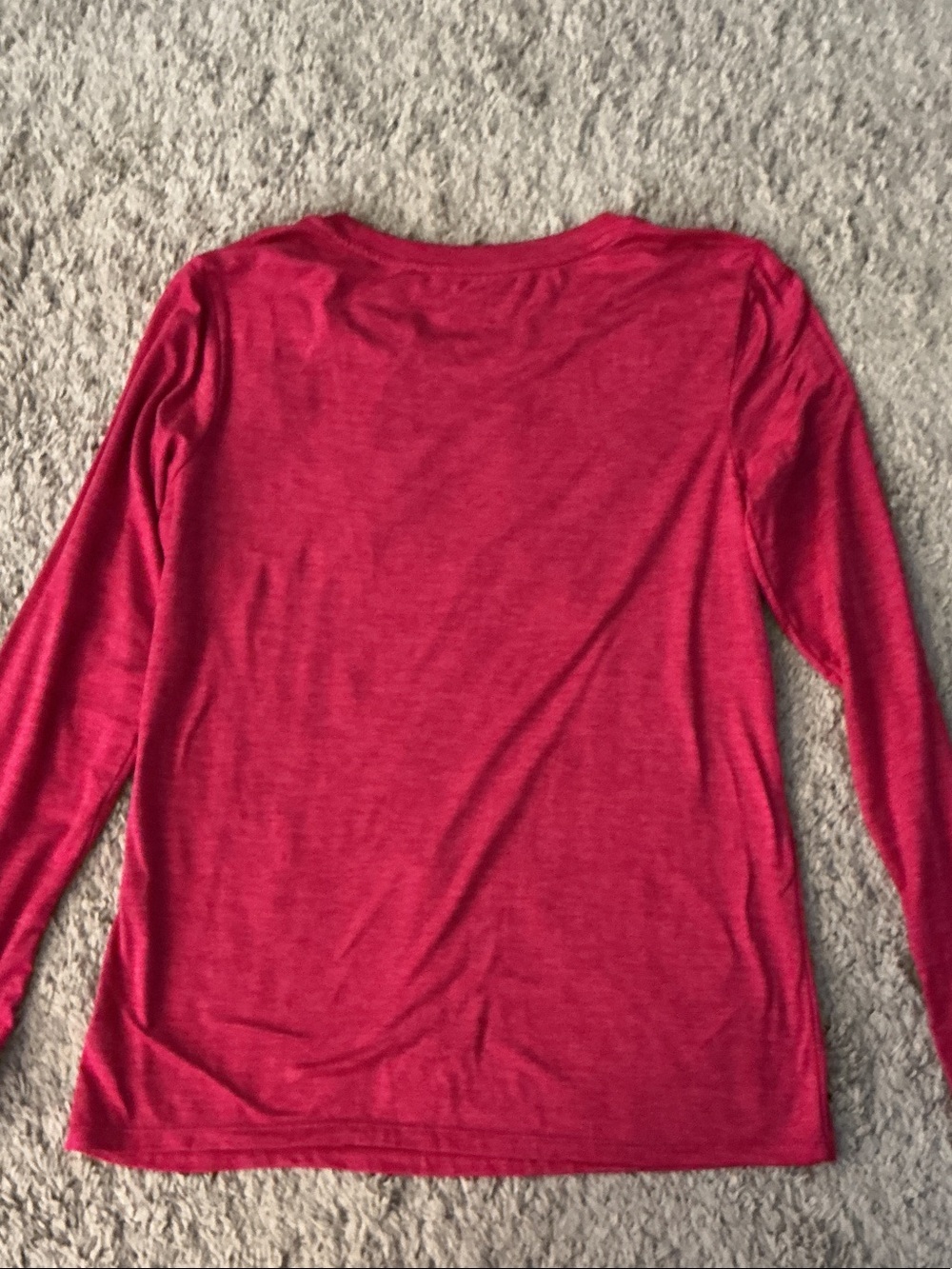 Reebok Long Sleeve Athletic Top in Pink activewear athleisure sporty collegiate - Picture 7 of 7